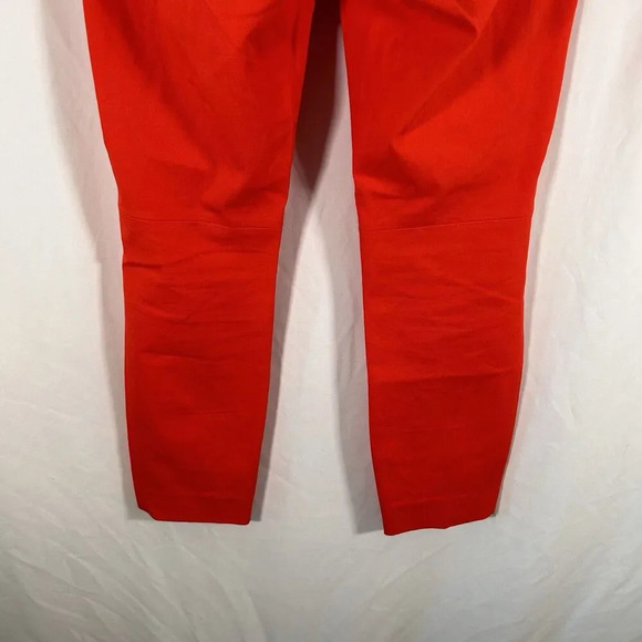 J. Crew Pants Women's 4 Red Stretch Minnie Side Zip Hook Eye Cotton Dry Clean - Picture 8 of 11